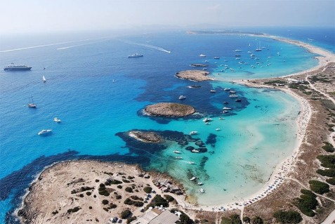 Playa de Ses Illetes, Formentera, Spania