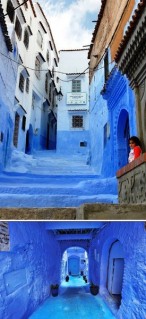Strada Albastră, din Chefchaouen, Maroc