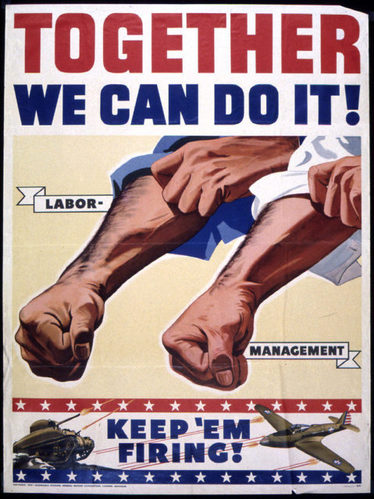 a-propaganda-poster-from-1942-encouraging-unity-between-labor-an
