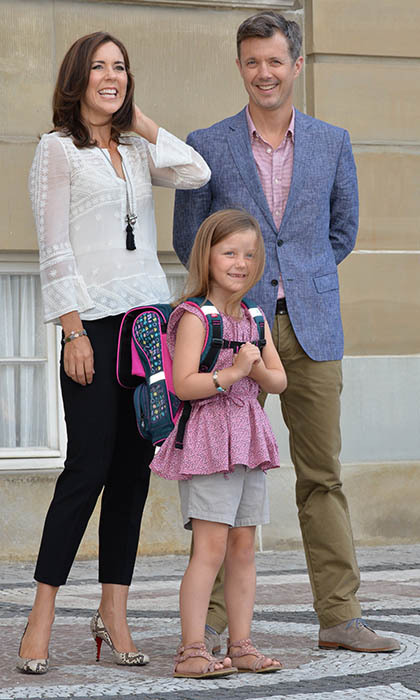 Princess Isabella Of Denmark Departs Amalienborg Palace For Her First Day At School