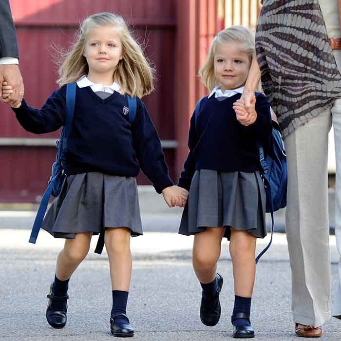 Infanta Sofia of Spain Attends Her First Day at School